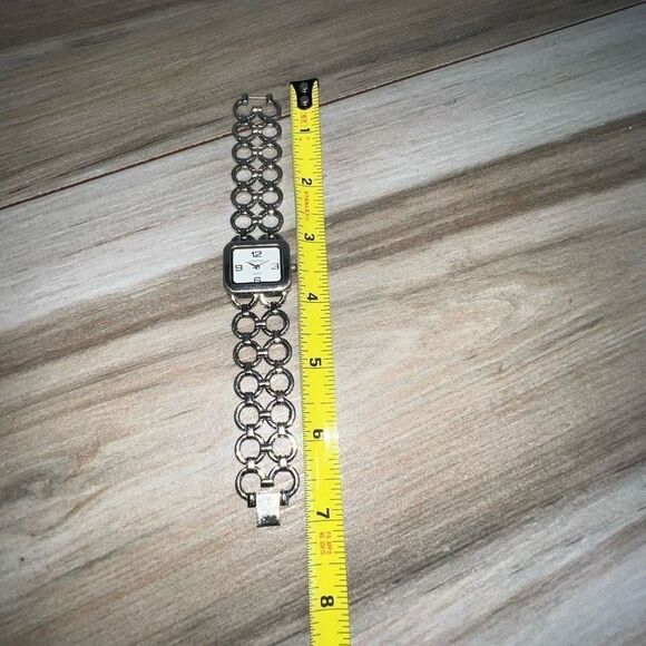 Cote D’Azur Wristwatch Women’s Silver Band Quartz Movement Tested Added Battery - Picture 3 of 8